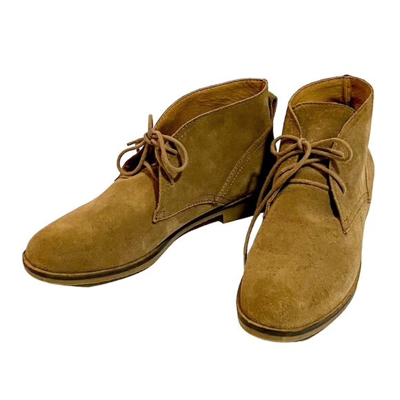 Lucky Brand Garboh Tan Suede Dessert Booties 10M - Picture 1 of 10